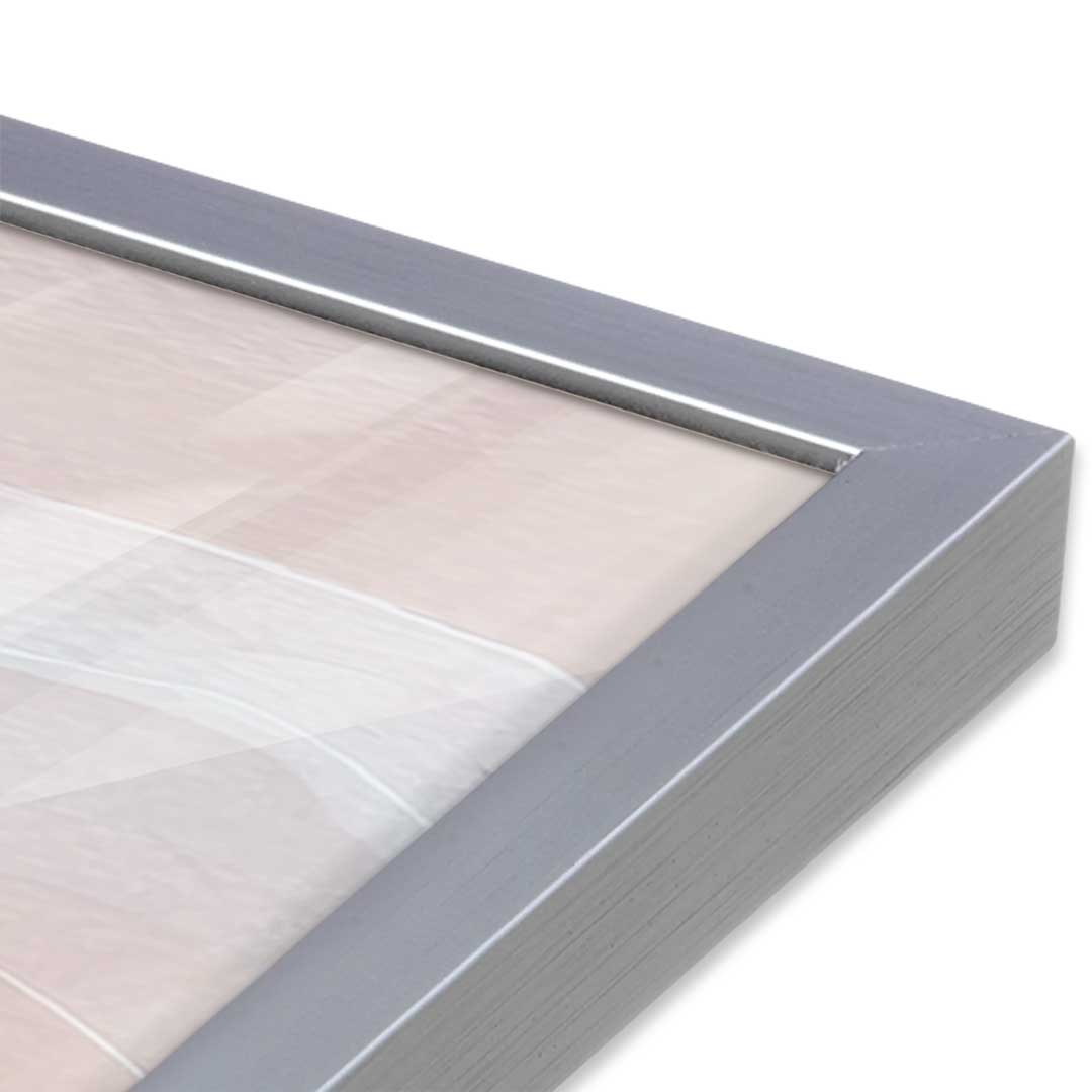 [Color:Polished Chrome], Picture of art in a Polished Chrome frame at an angle