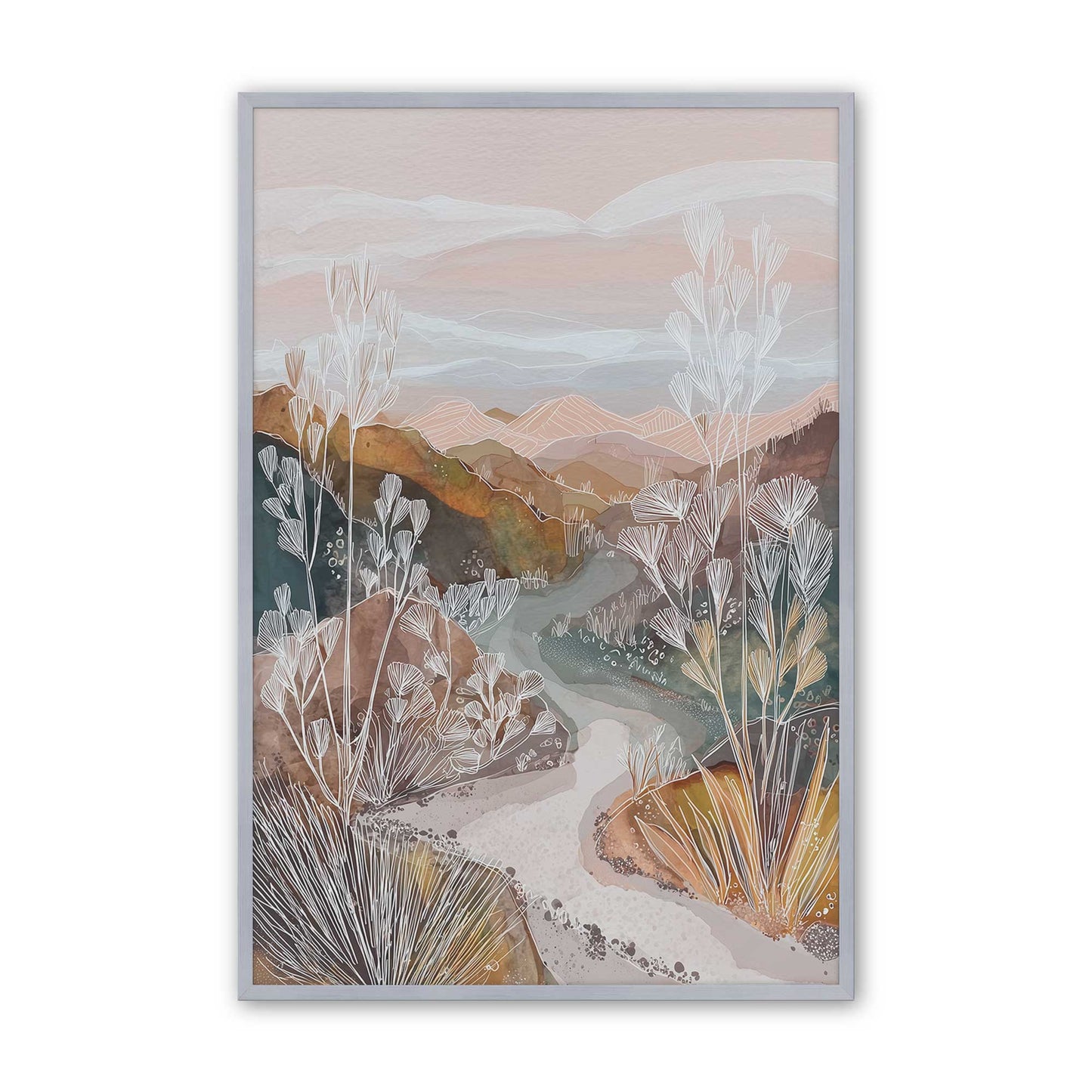 [Color:Polished Chrome], Picture of art in a Polished Chrome frame