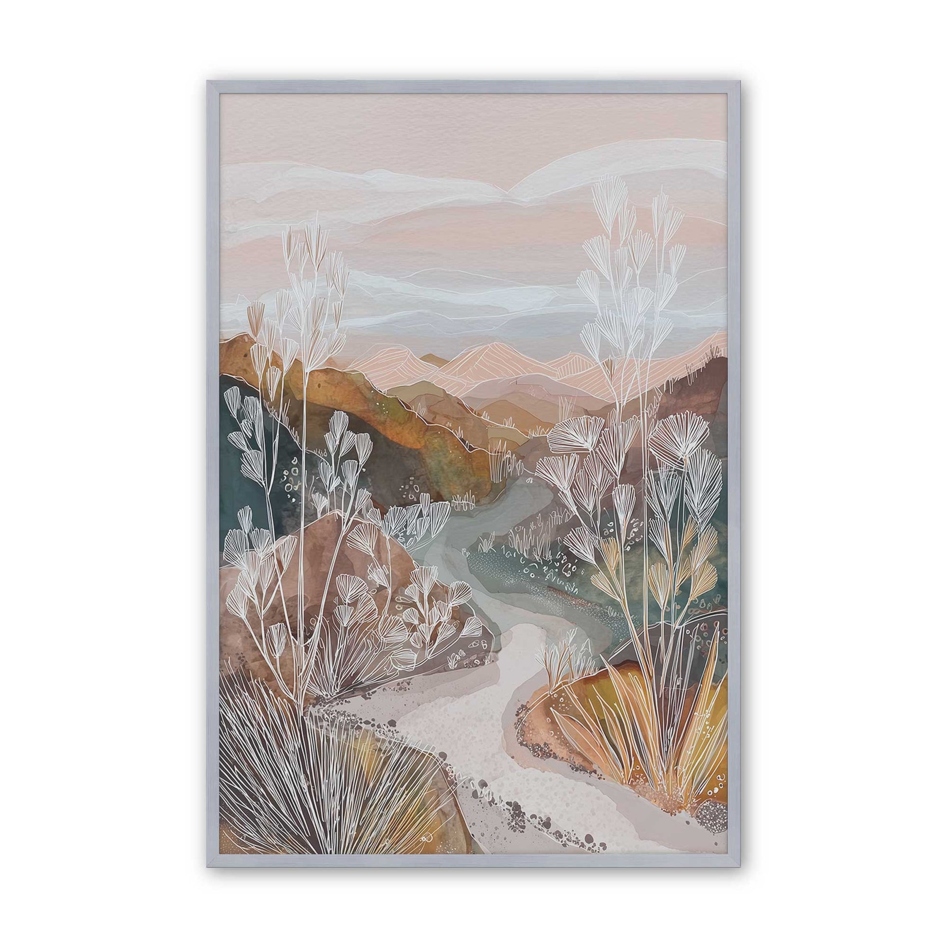 [Color:Polished Chrome], Picture of art in a Polished Chrome frame