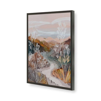 [Color:Satin Black], Picture of art in a Satin Black frame of the corner