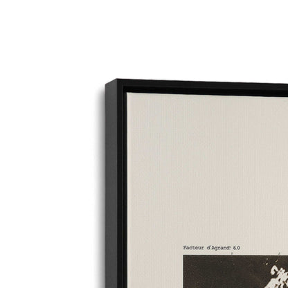 [Color:Satin Black], Picture of art in a Satin Black frame at an angle