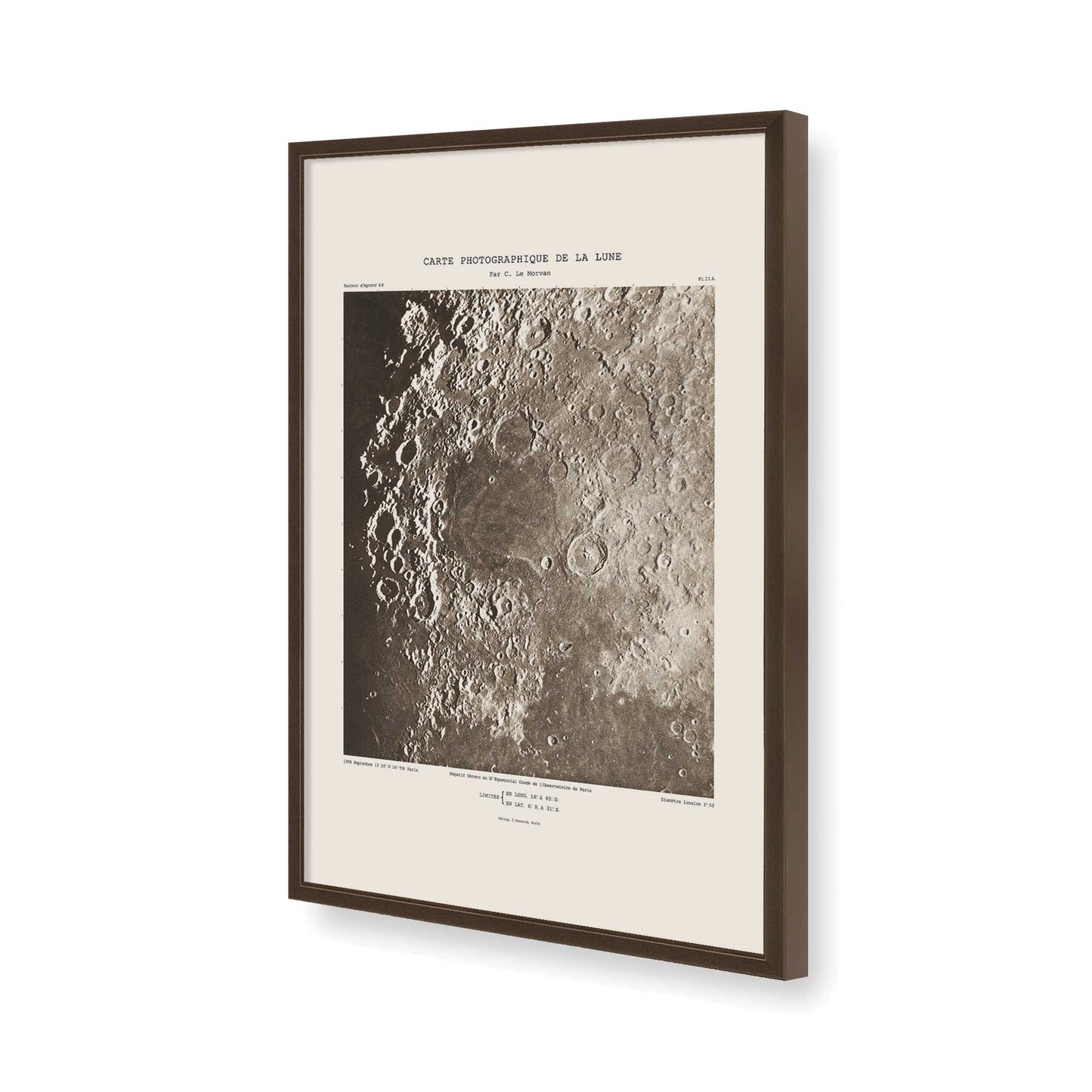 [Color:Brown], Picture of art in a Brown frame of the corner