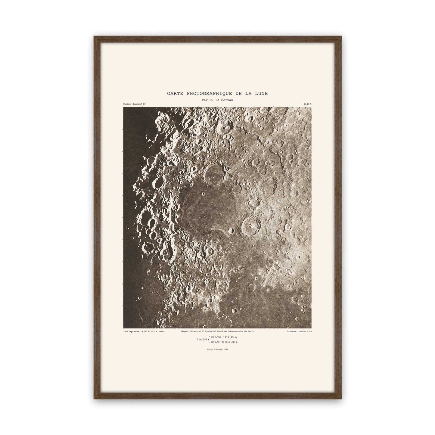 [Color:Walnut], Picture of art in a Walnut frame