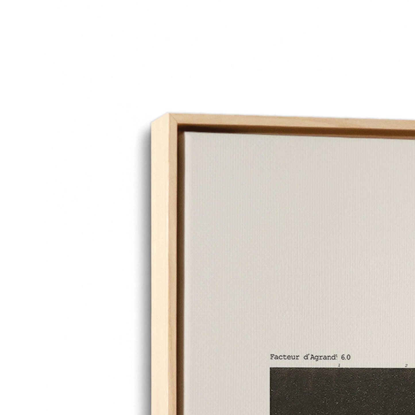 [Color:American Maple], Picture of art in a American Maple frame at an angle