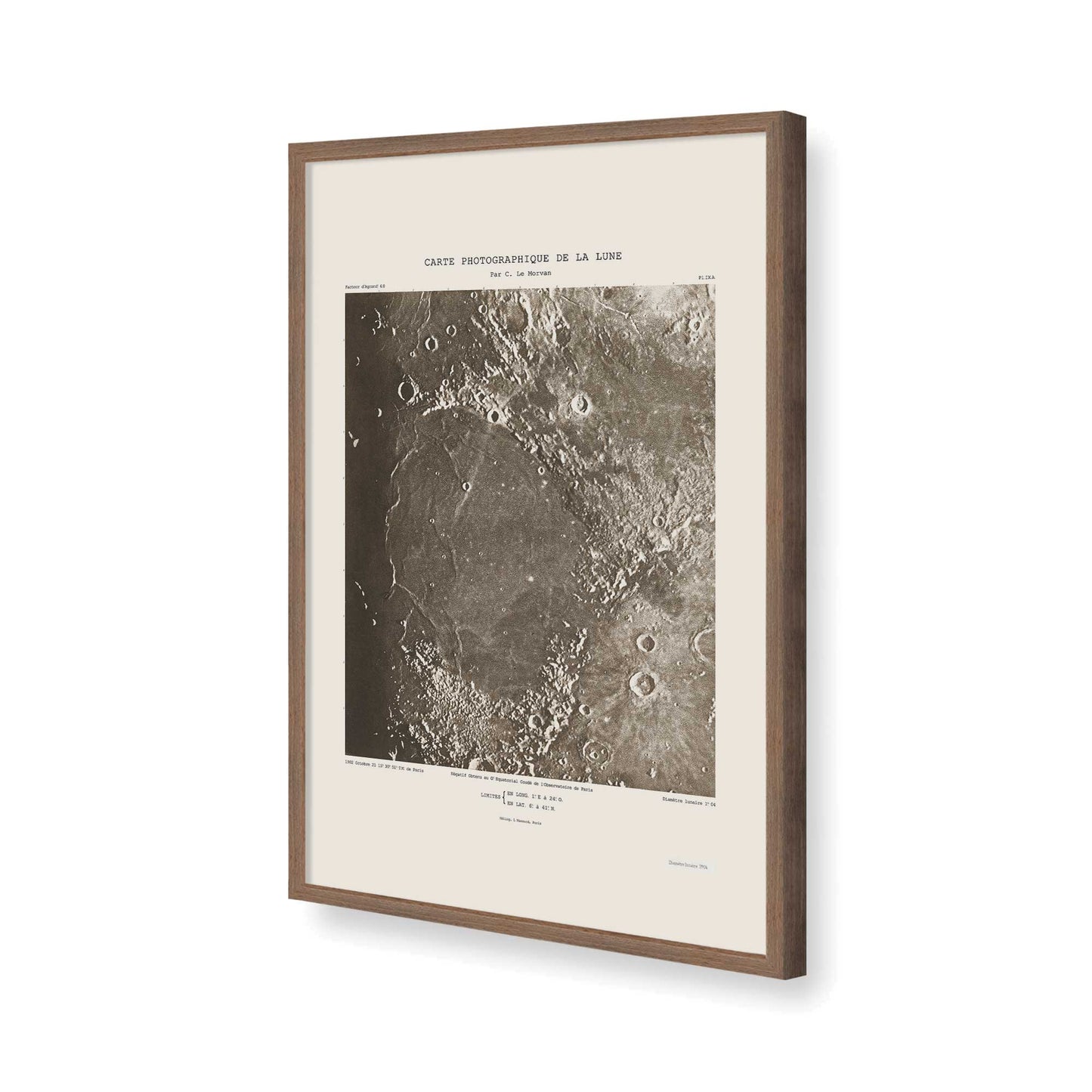 [Color:Walnut], Picture of art in a Walnut frame of the corner