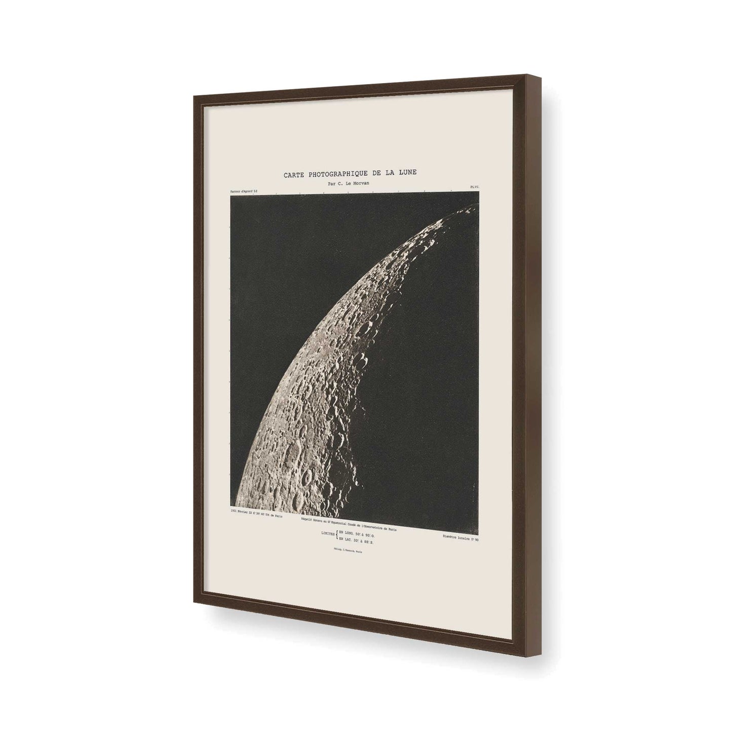 [Color:Brown], Picture of art in a Brown frame of the corner