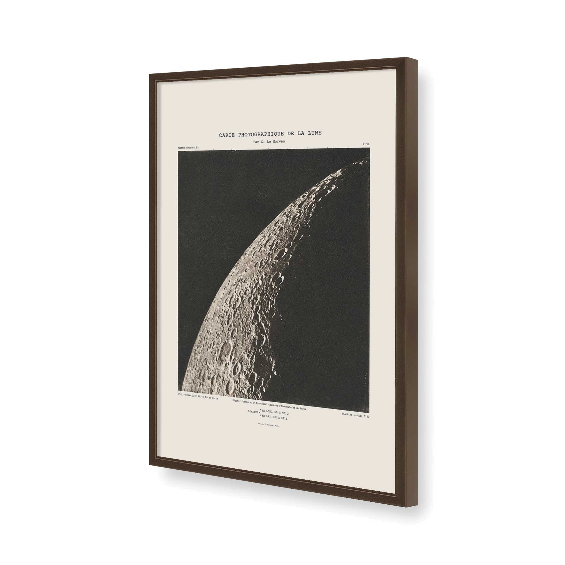 [Color:Brown], Picture of art in a Brown frame of the corner