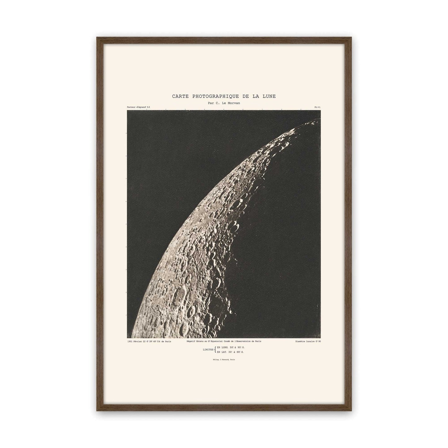 [Color:Walnut], Picture of art in a Walnut frame