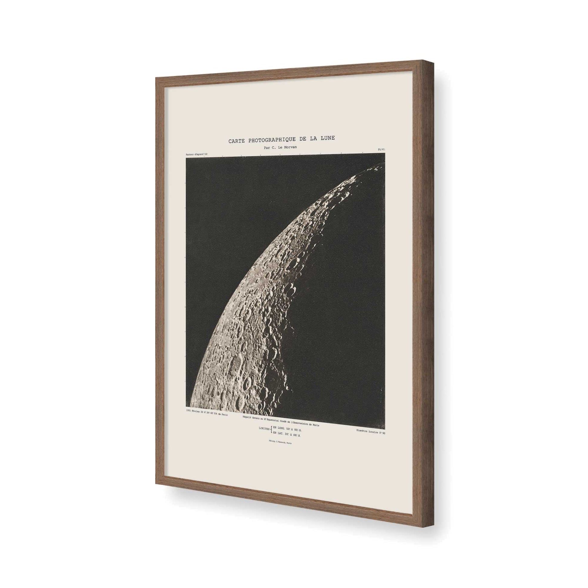 [Color:Walnut], Picture of art in a Walnut frame of the corner