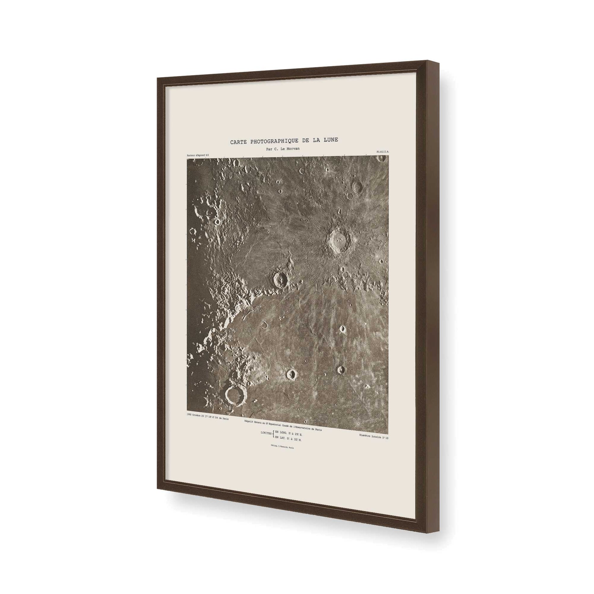 [Color:Brown], Picture of art in a Brown frame of the corner