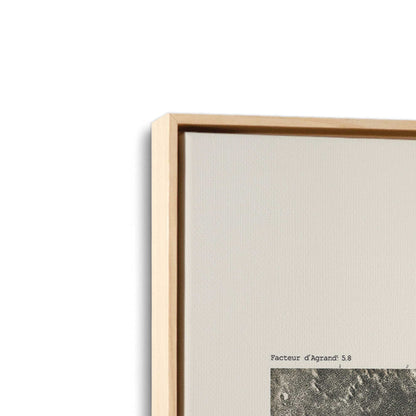 [Color:American Maple], Picture of art in a American Maple frame at an angle