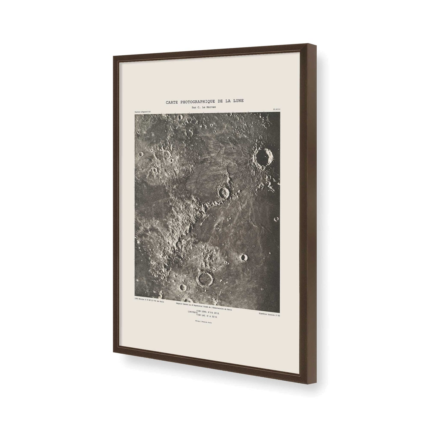 [Color:Brown], Picture of art in a Brown frame of the corner