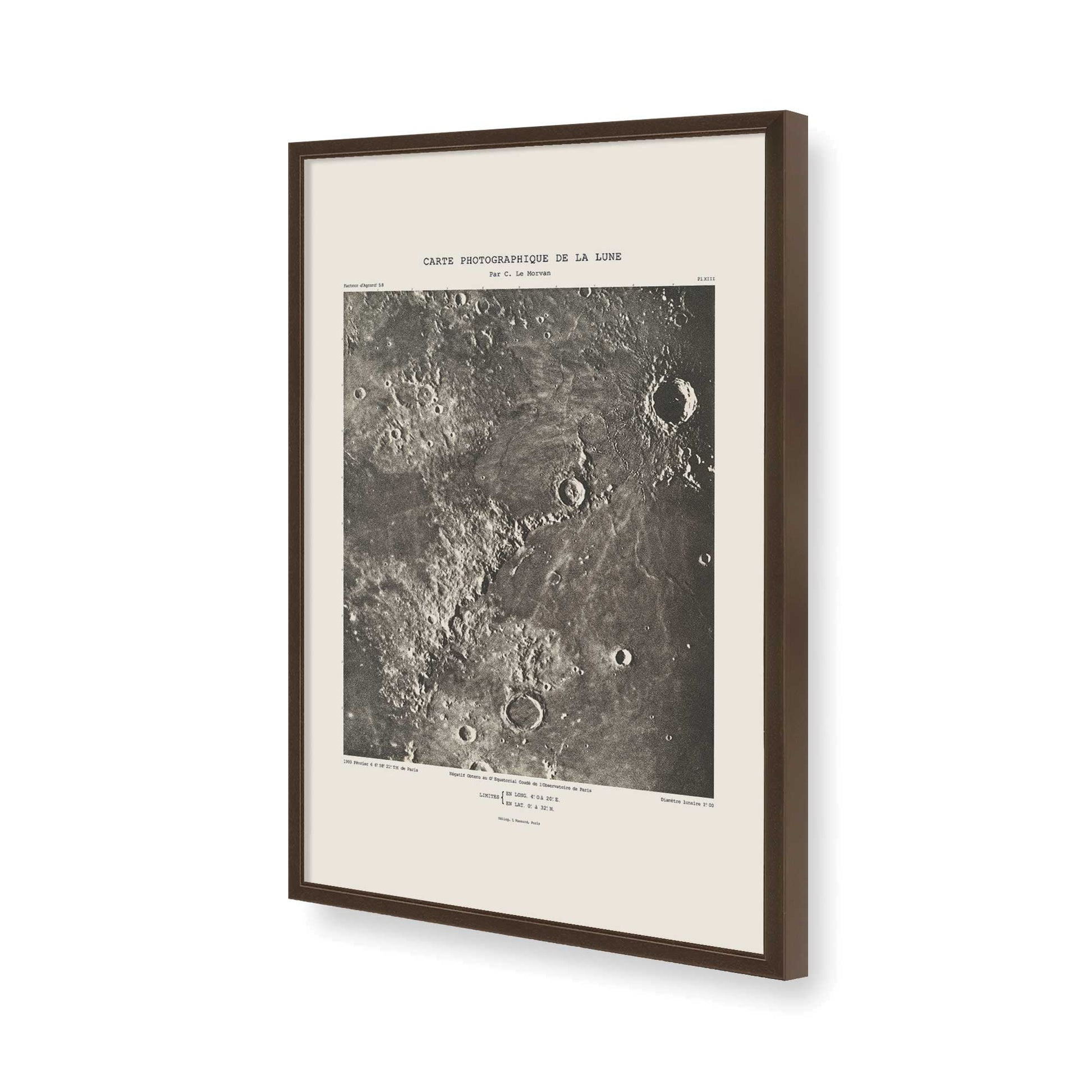 [Color:Brown], Picture of art in a Brown frame of the corner