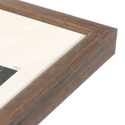 [Color:Walnut], Picture of art in a Walnut frame at an angle