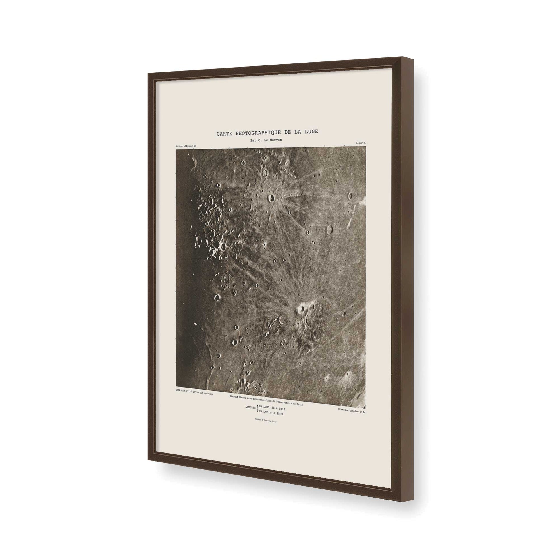 [Color:Brown], Picture of art in a Brown frame of the corner