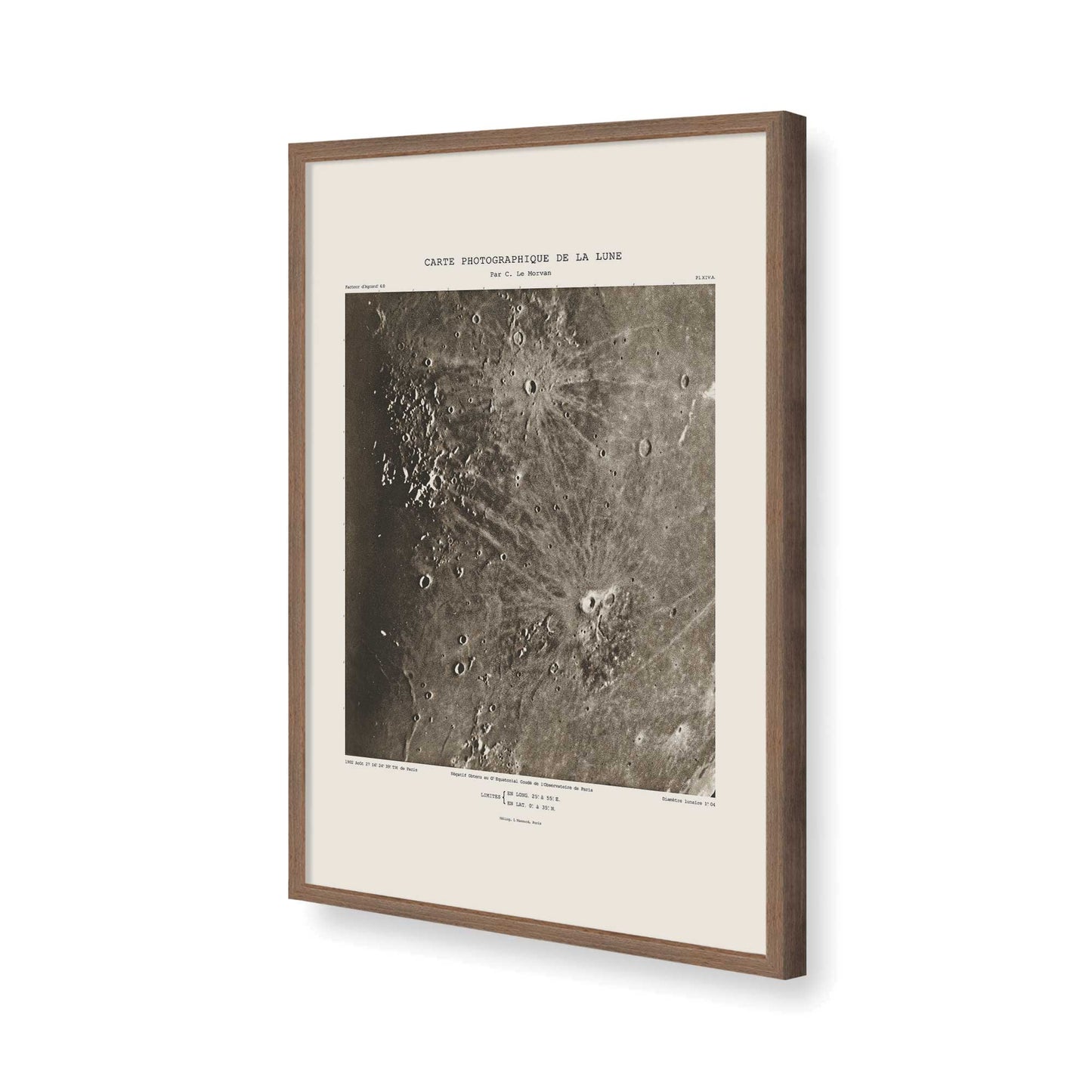 [Color:Walnut], Picture of art in a Walnut frame of the corner
