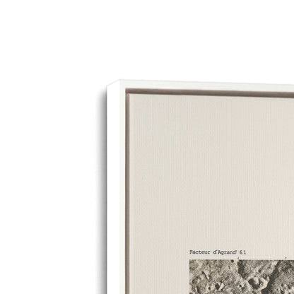 [Color:Opaque White], Picture of art in a White frame at an angle