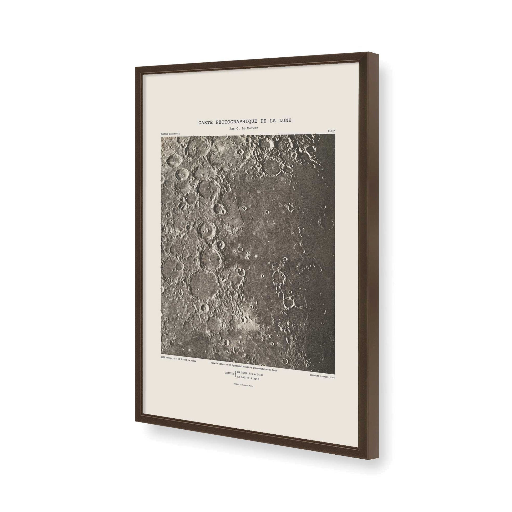 [Color:Brown], Picture of art in a Brown frame of the corner