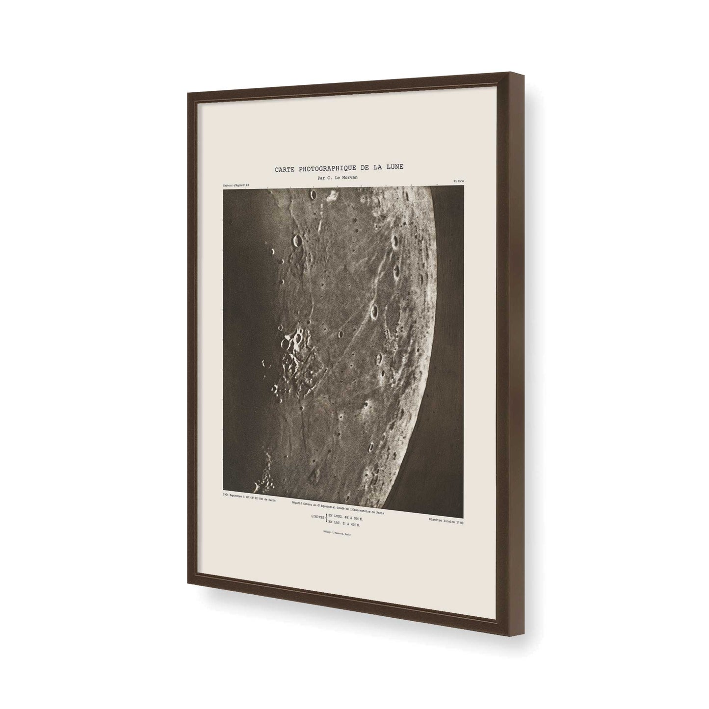 [Color:Brown], Picture of art in a Brown frame of the corner