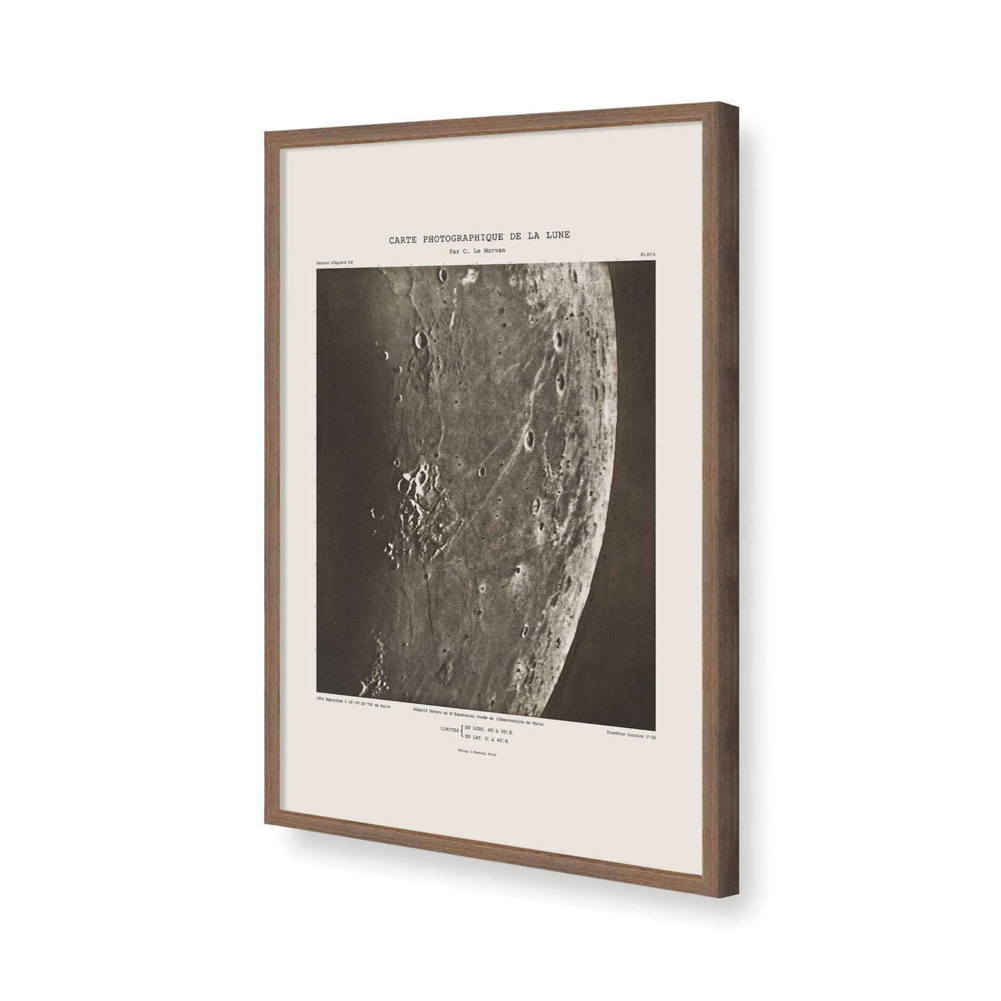 [Color:Walnut], Picture of art in a Walnut frame of the corner