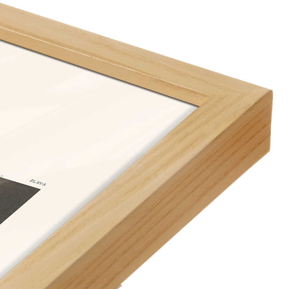 [Color:American Maple], Picture of art in a American Maple frame at an angle