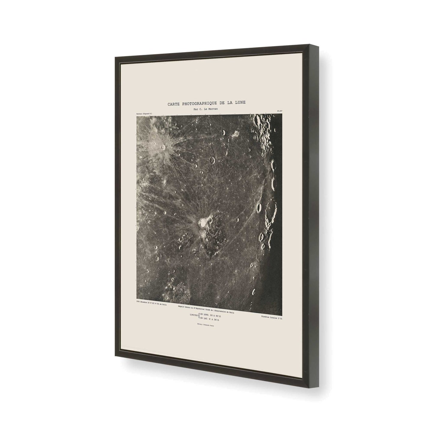 [Color:Satin Black], Picture of art in a Satin Black frame of the corner