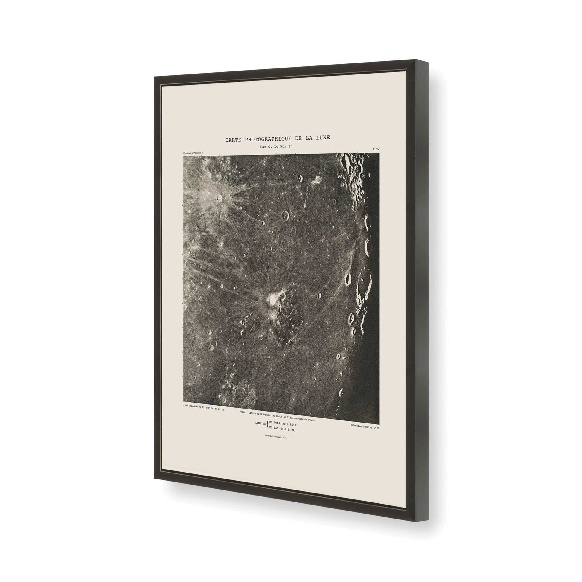 [Color:Satin Black], Picture of art in a Satin Black frame of the corner