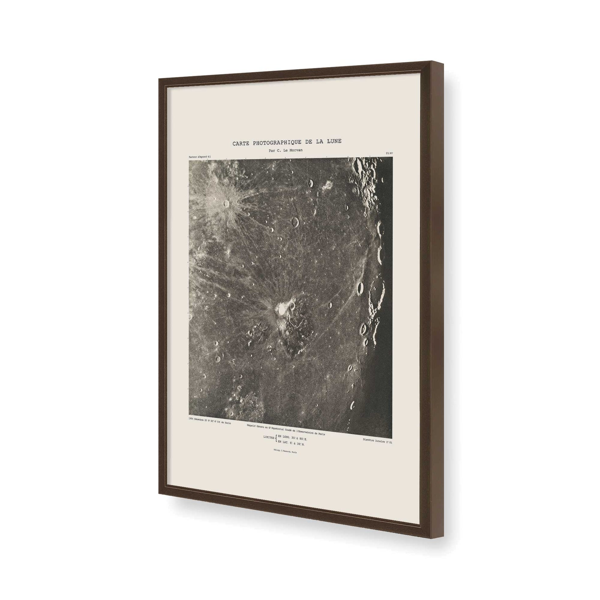 [Color:Brown], Picture of art in a Brown frame of the corner