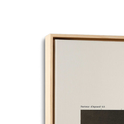 [Color:American Maple], Picture of art in a American Maple frame at an angle