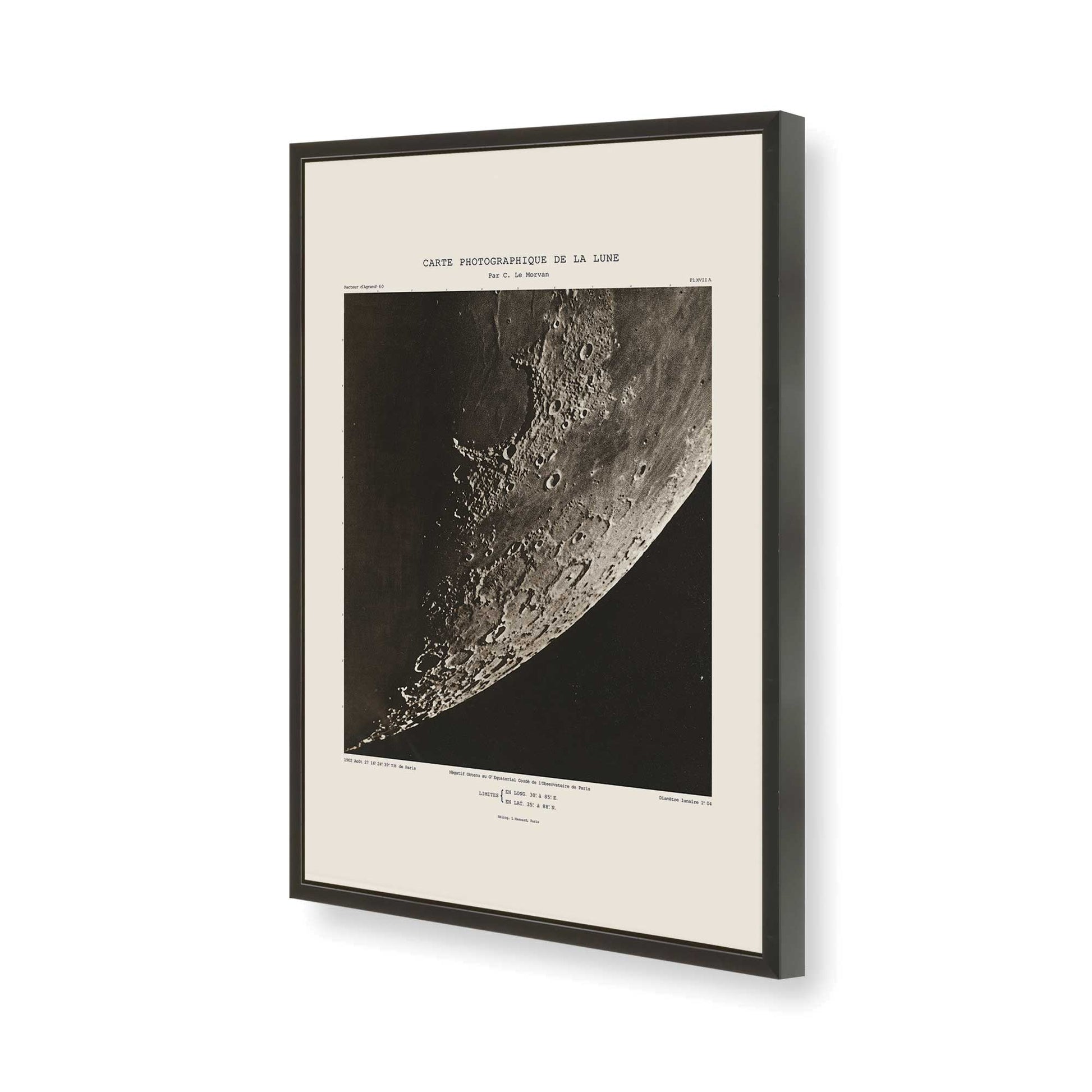 [Color:Satin Black], Picture of art in a Satin Black frame of the corner