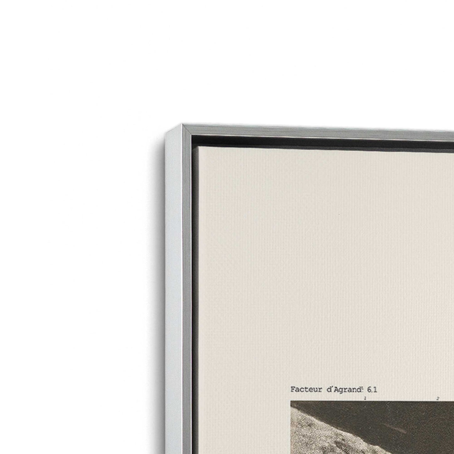 [Color:Polished Chrome], Picture of art in a Polished Chrome frame at an angle