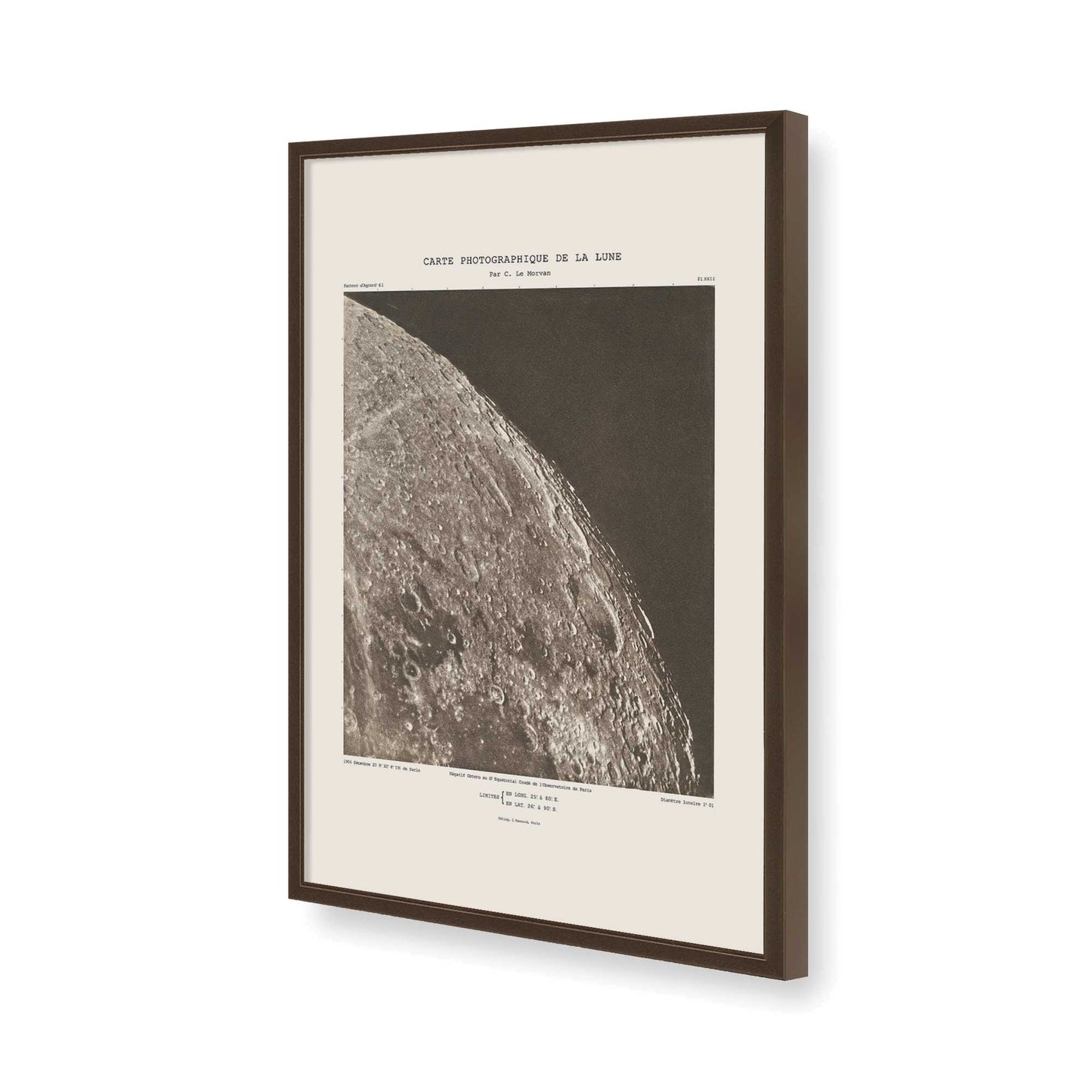 [Color:Brown], Picture of art in a Brown frame of the corner