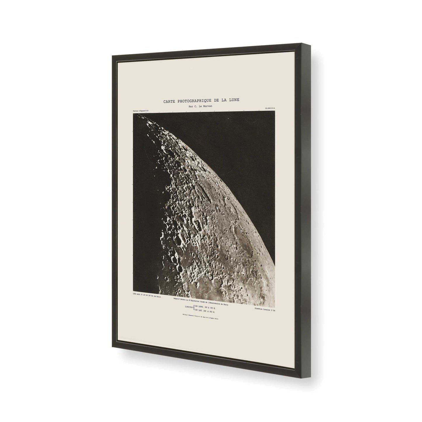 [Color:Satin Black], Picture of art in a Satin Black frame of the corner