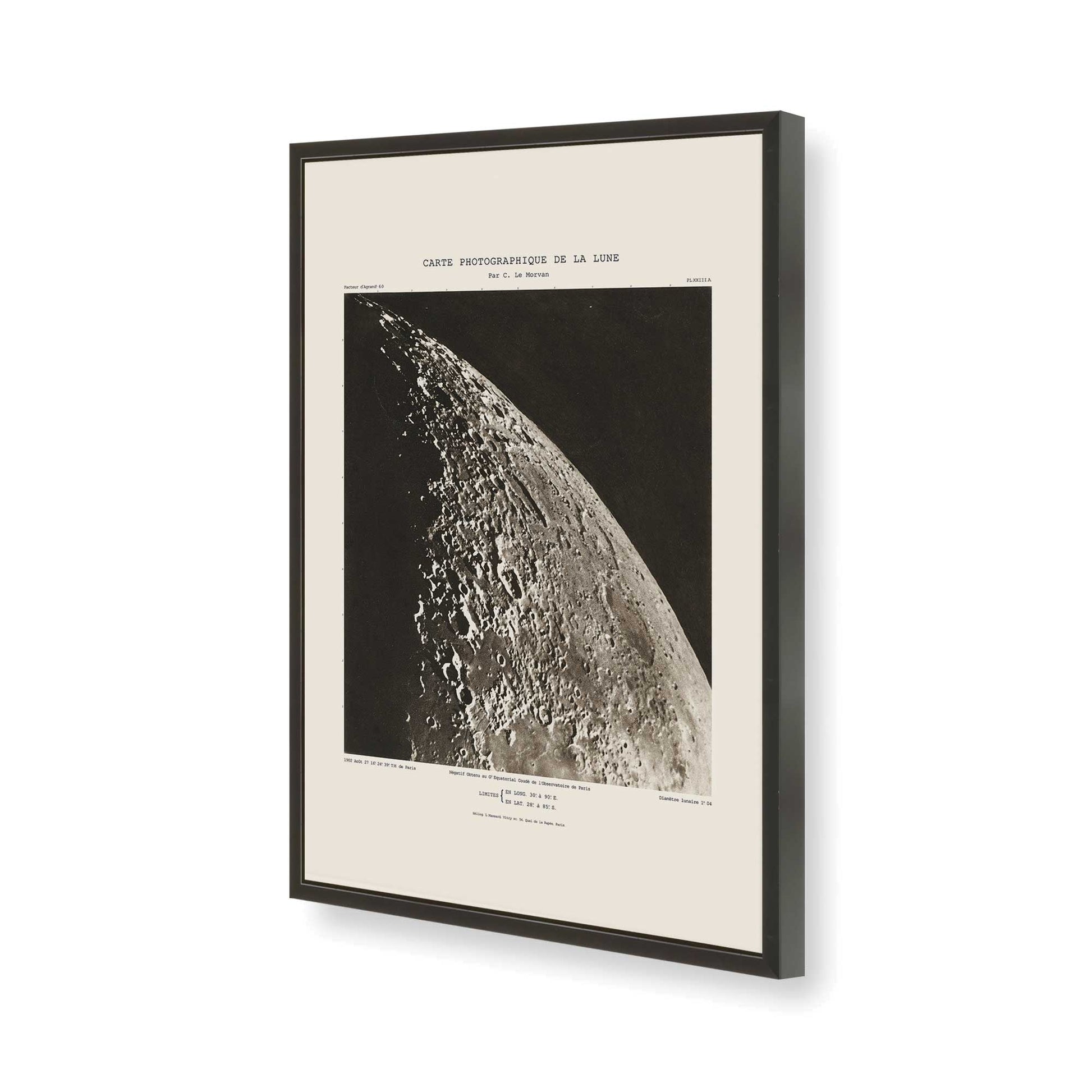 [Color:Satin Black], Picture of art in a Satin Black frame of the corner