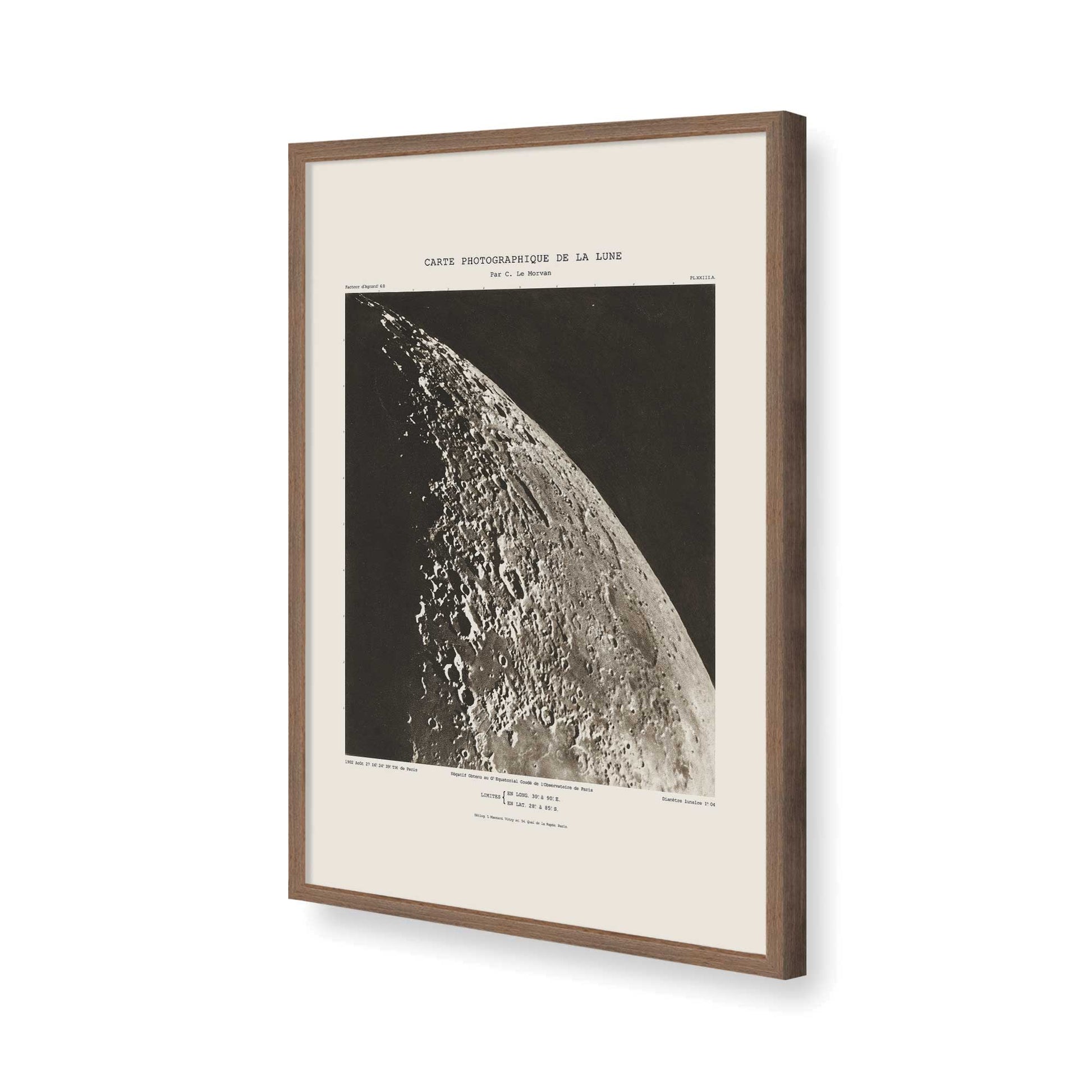 [Color:Walnut], Picture of art in a Walnut frame of the corner