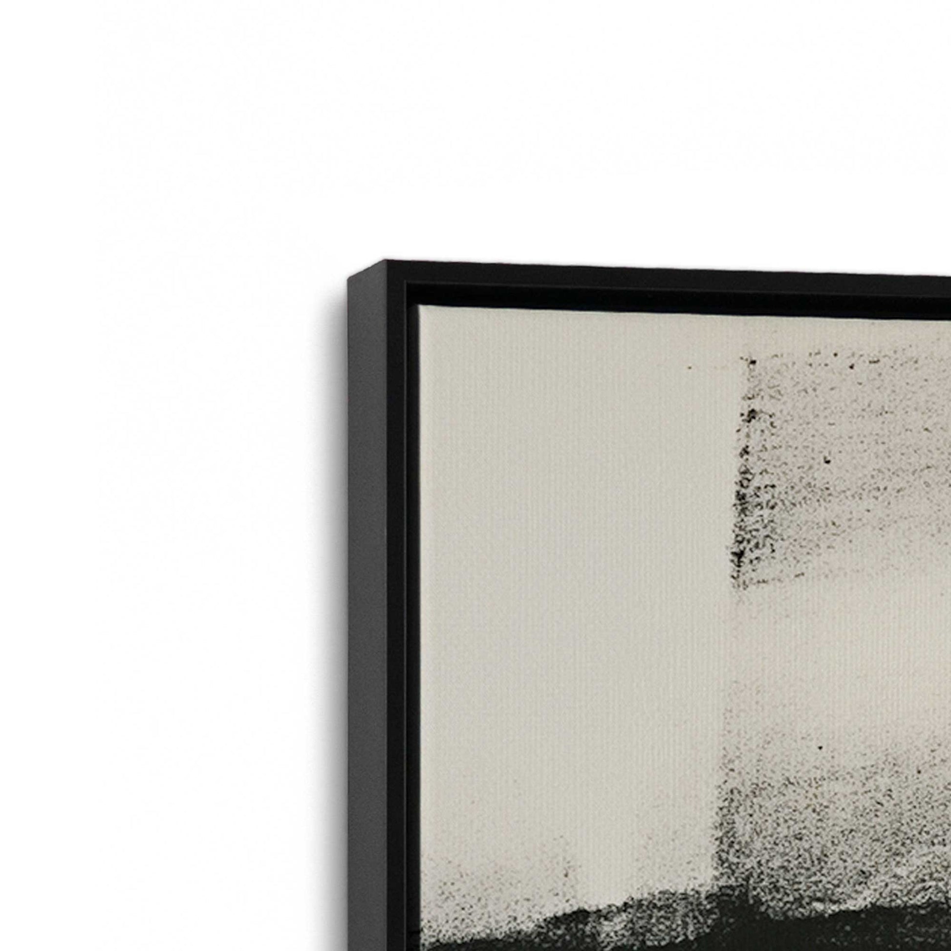 [Color:Satin Black], Picture of art in a Satin Black frame at an angle