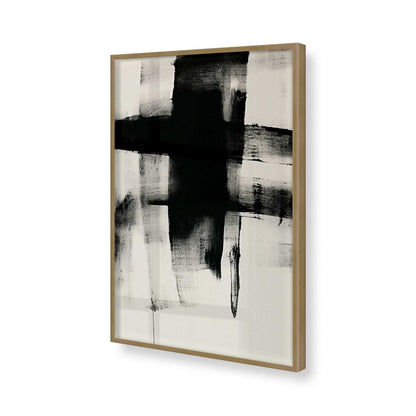 [Color:Brushed Gold], Picture of art in a Brushed Gold frame of the corner