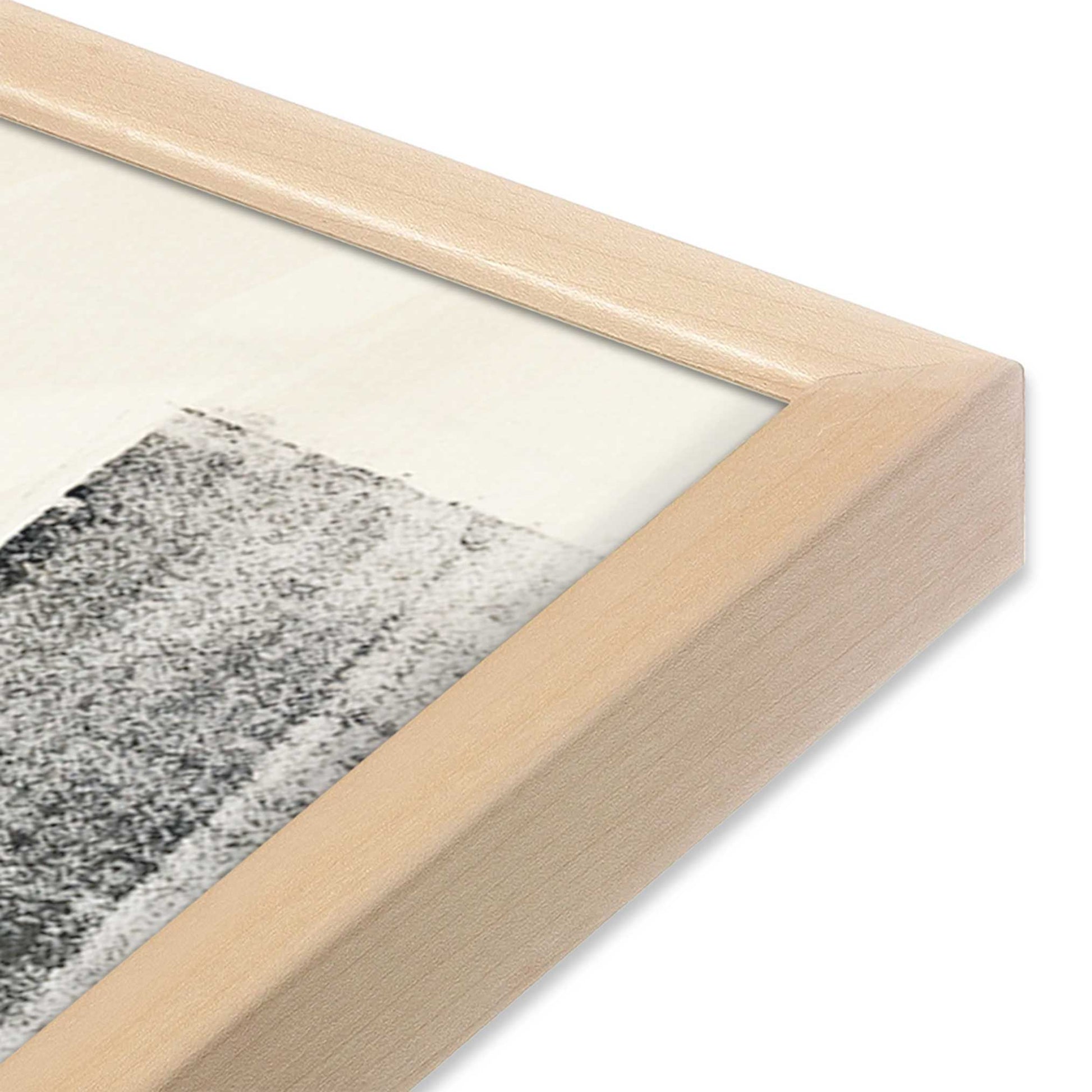 [Color:Raw Maple], Picture of art in a Raw Maple frame at an angle