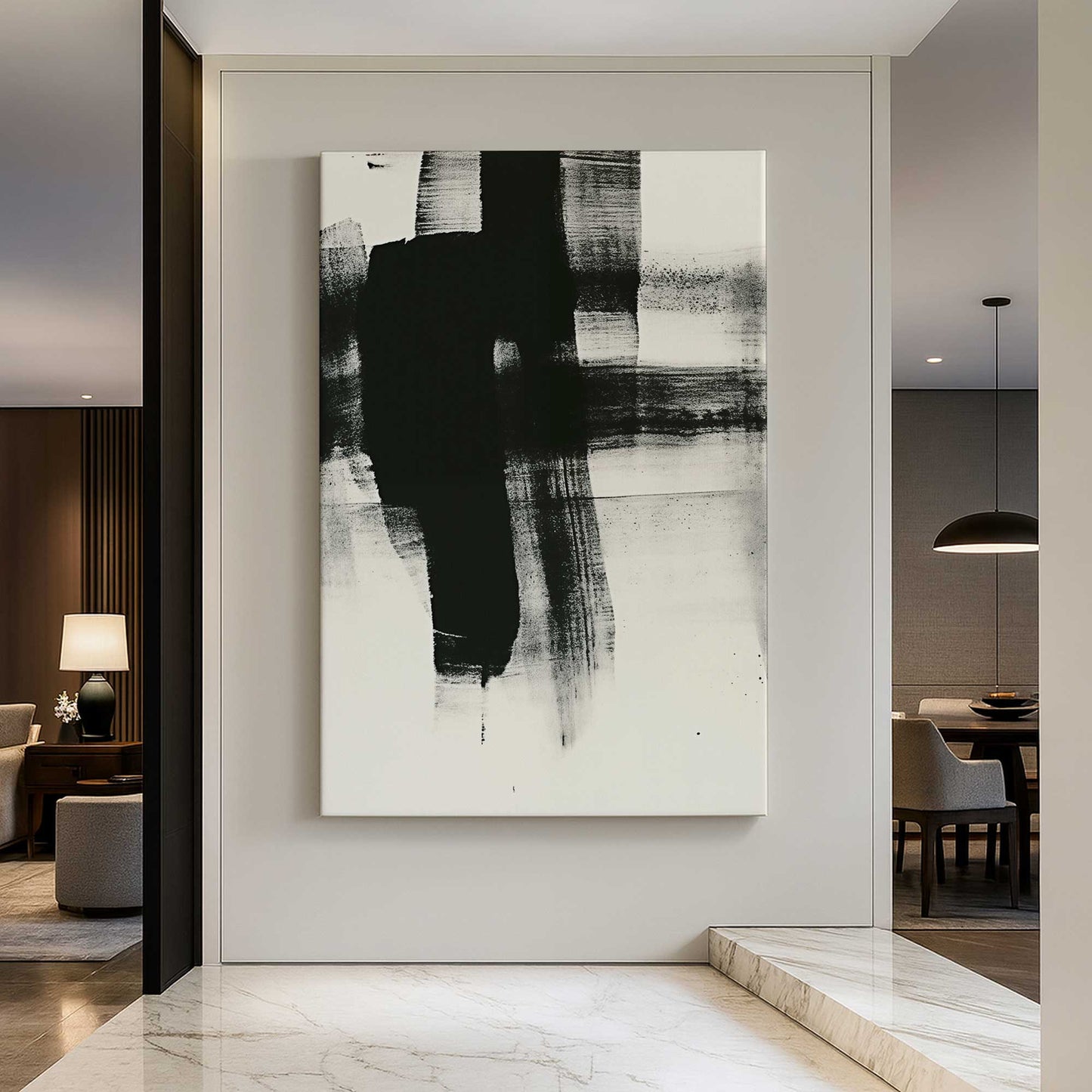 [Color:Stretched Canvas], Picture of art in a room