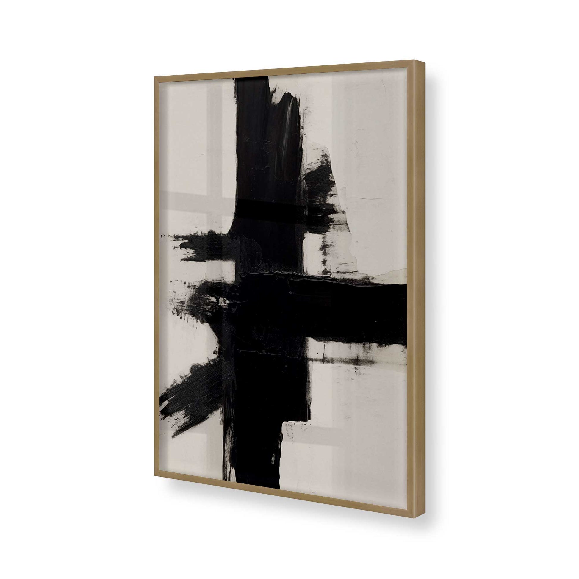 [Color:Brushed Gold], Picture of art in a Brushed Gold frame of the corner