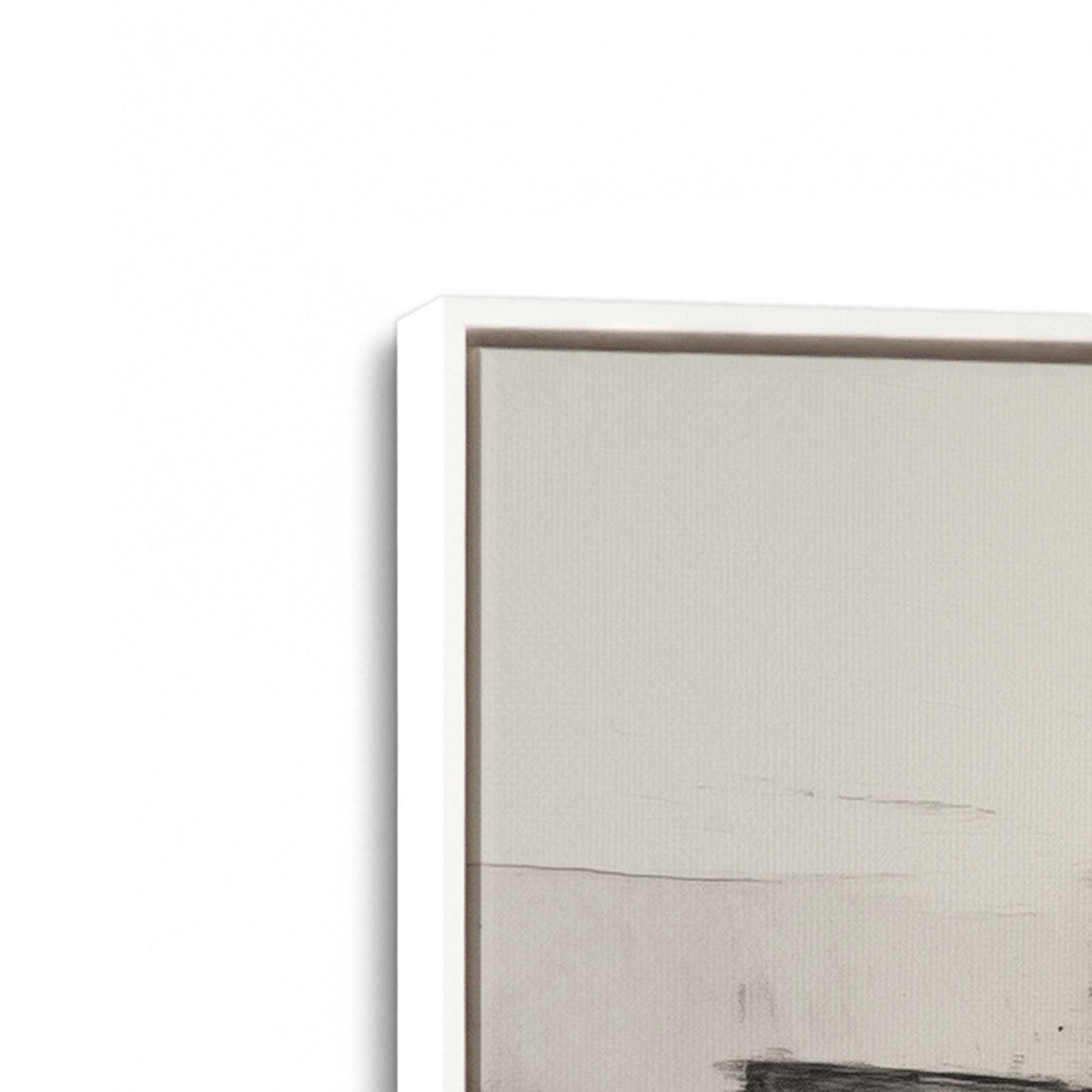 [Color:Opaque White], Picture of art in a White frame at an angle