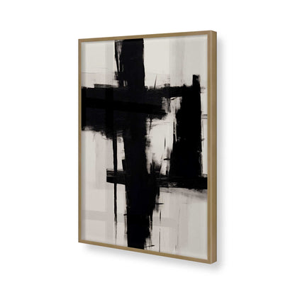 [Color:Brushed Gold], Picture of art in a Brushed Gold frame of the corner