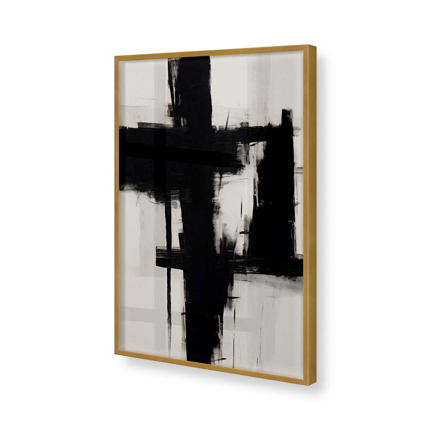 [Color:Polished Gold], Picture of art in a Polished Gold frame of the corner