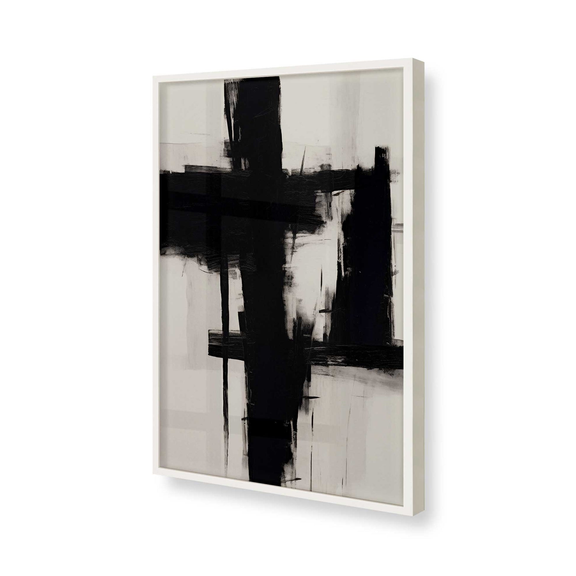 [Color:Opaque White], Picture of art in a Opaque White frame of the corner