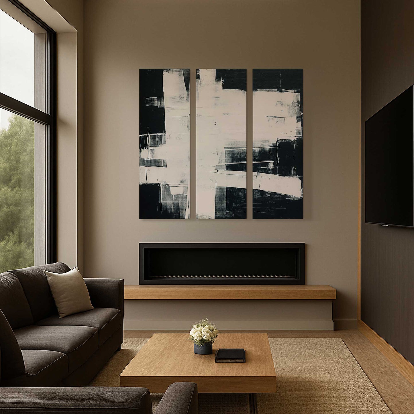 [Color:Stretched Canvas], Picture of art in a room