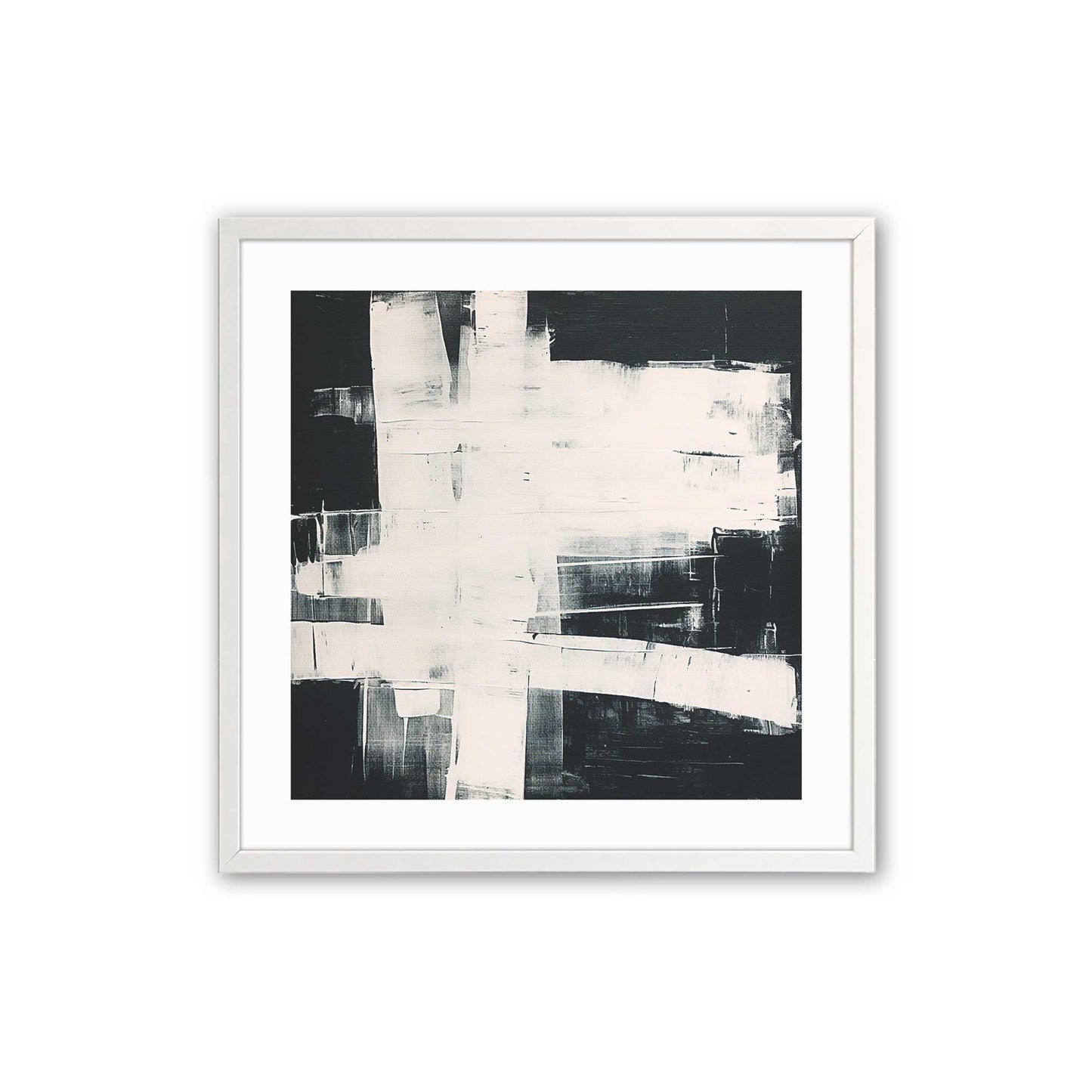 [Color:Opaque White], Picture of art in a Opaque White frame