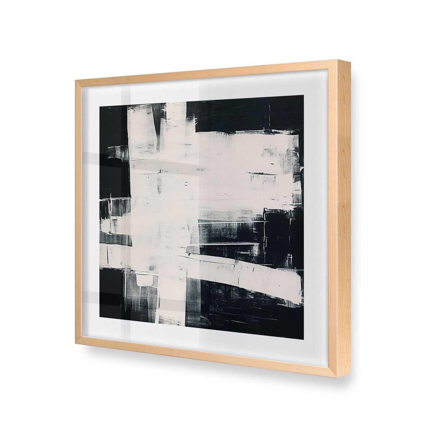 [Color:Raw Maple], Picture of art in a Raw Maple frame at an angle