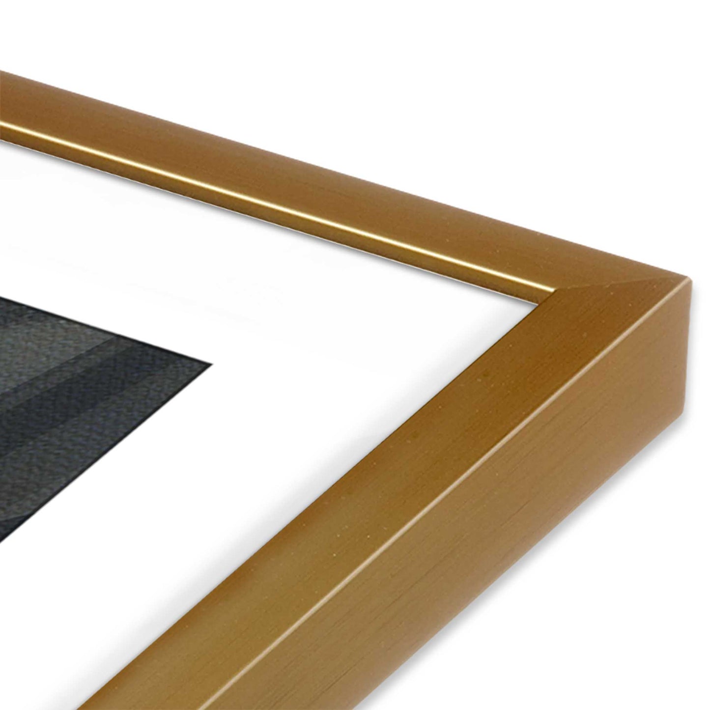 [Color:Polished Gold], Picture of art in a Polished Gold frame of the corner