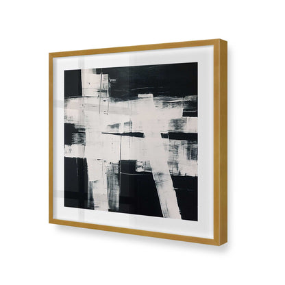 [Color:Polished Gold], Picture of art in a Polished Gold frame at an angle