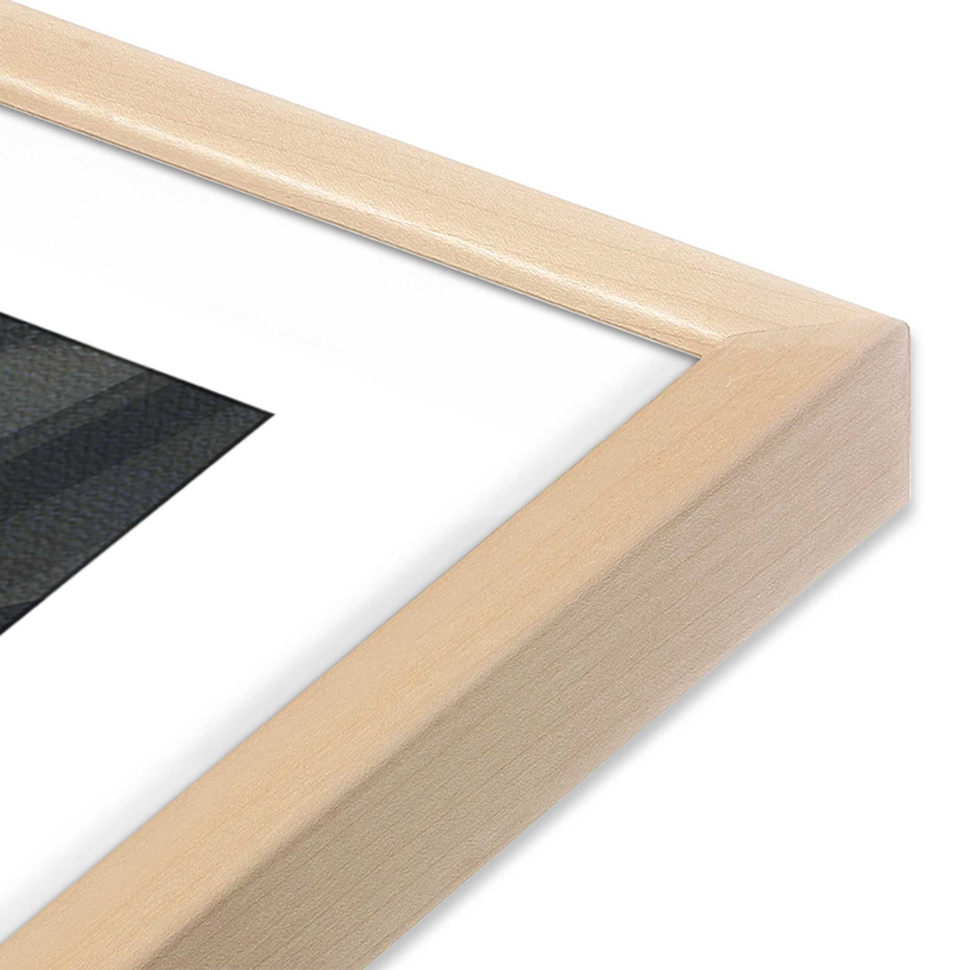 [Color:Raw Maple], Picture of art in a Raw Maple frame of the corner